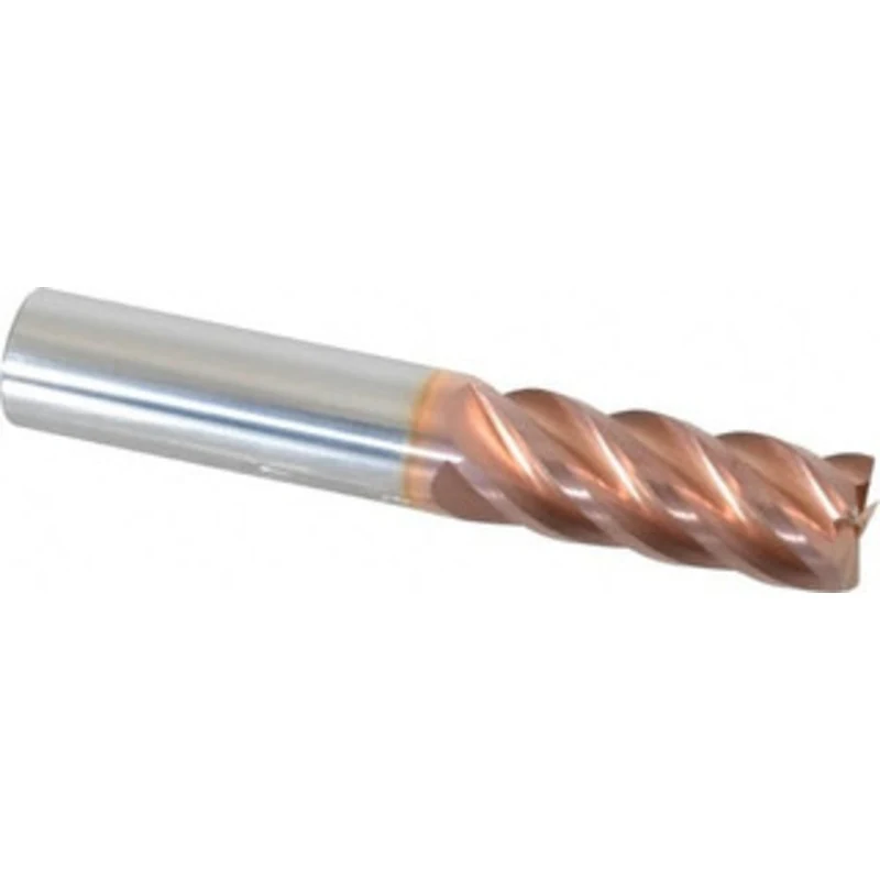 PROMAX Tools 1/2, 1-1/4 LOC, 1/2 Shank Diam, 3 OAL, 5 Flute, Solid Carbide Square End Mill Single End, TiCN Finish, S...
